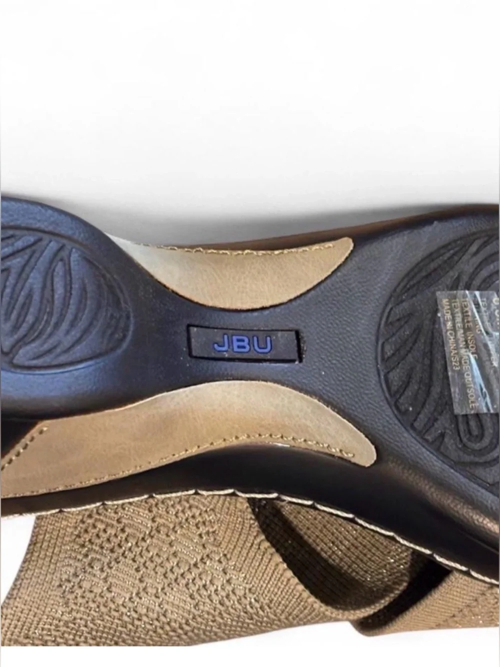 JBU Alyssa Crisscross Slingback Women's Sandals Size 8.5 Olive Green Wedge